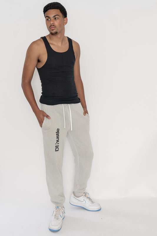Eco-friendly Enzyme Washed Ash Grey Sweatpants