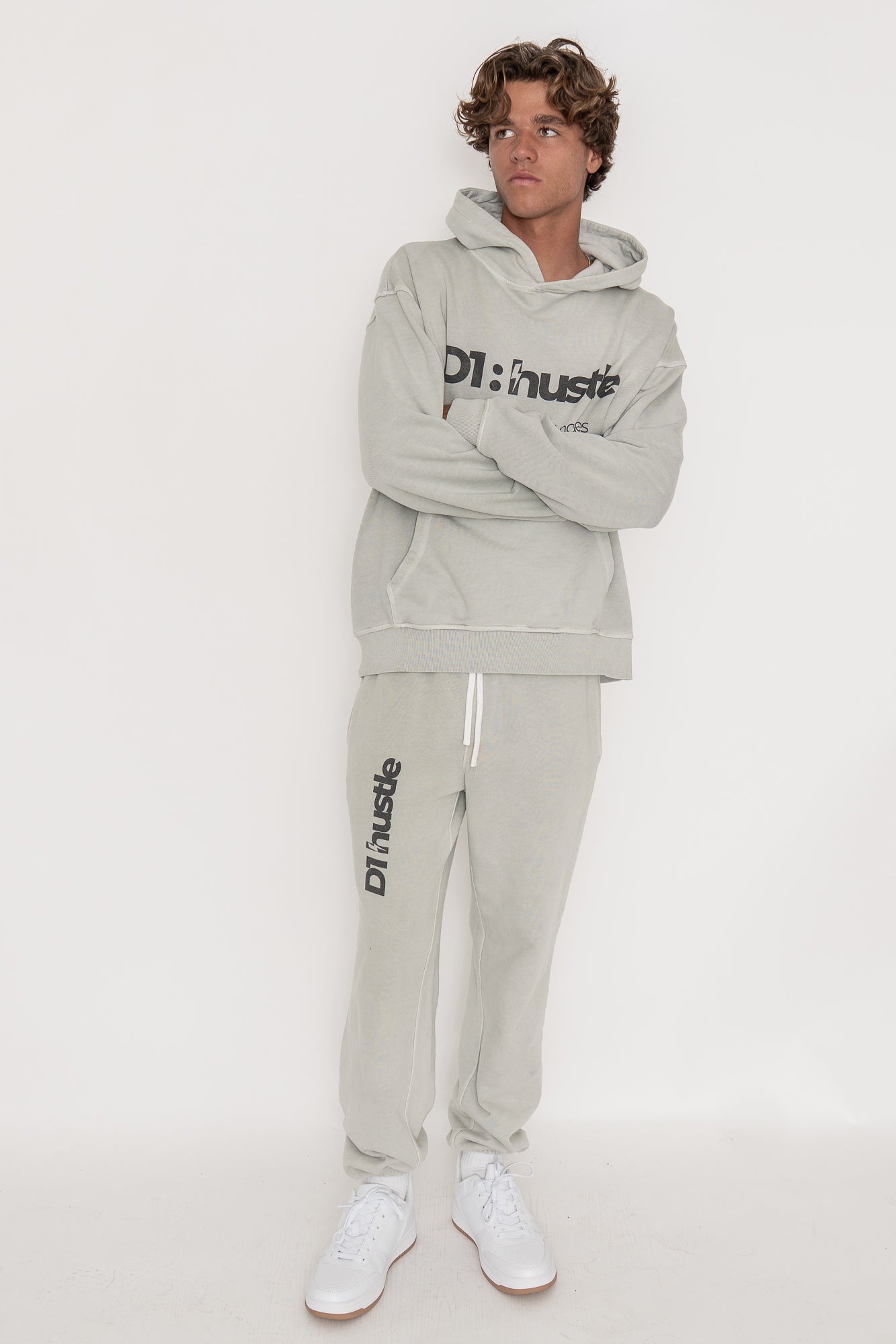 Eco-friendly Enzyme Washed Ash Grey Hoodie