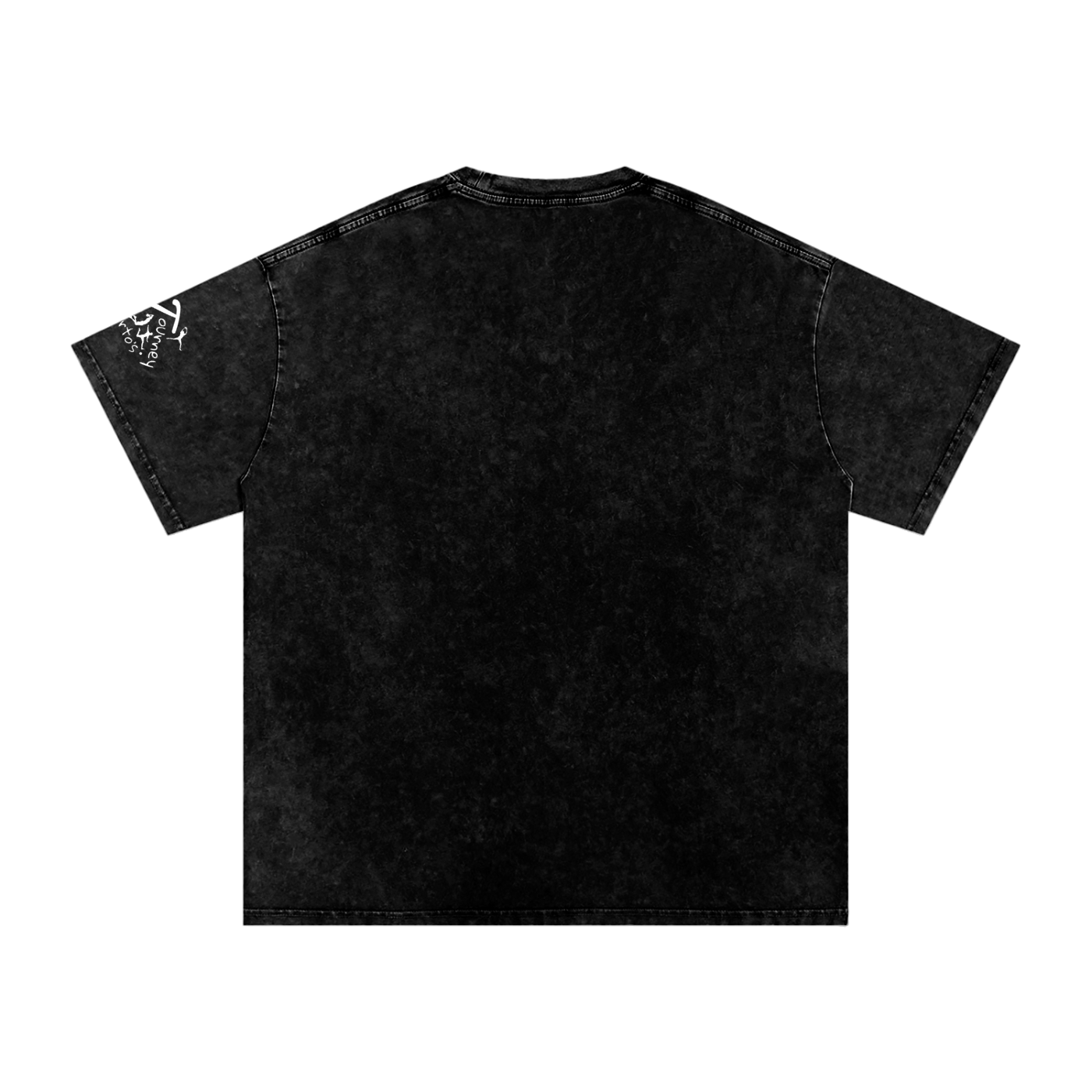 Z Collabs - BT x D1:hustle - Snow Washed Oversized Faded T-Shirt - FADED BLACK