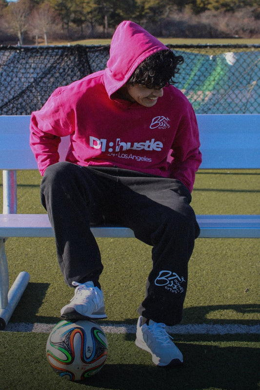 Z Collabs - BT x D1:hustle - Vintage Washed Cotton Sweatpants - BLACK