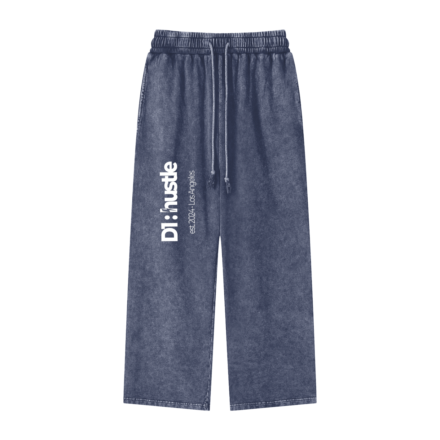 Acid Wash Oversize Arctic Blue Straight Leg Pants