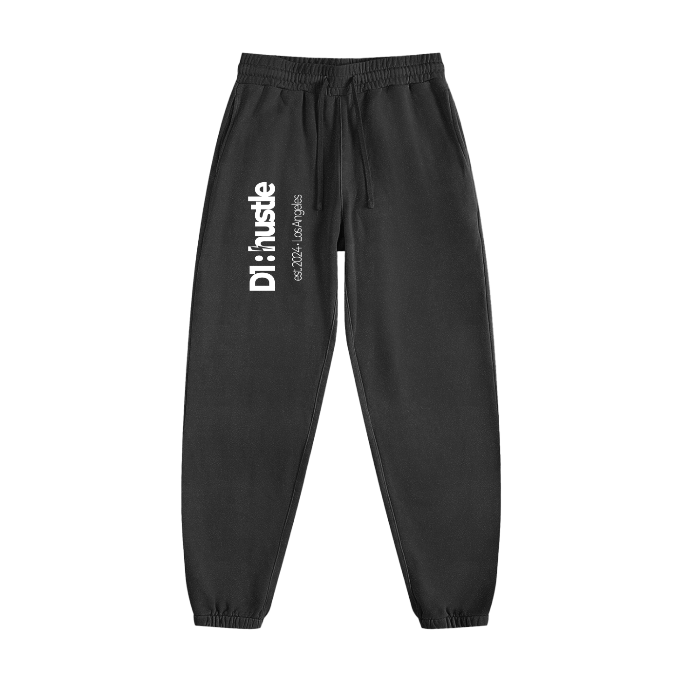 Eco-friendly Enzyme Washed Black Sweatpants
