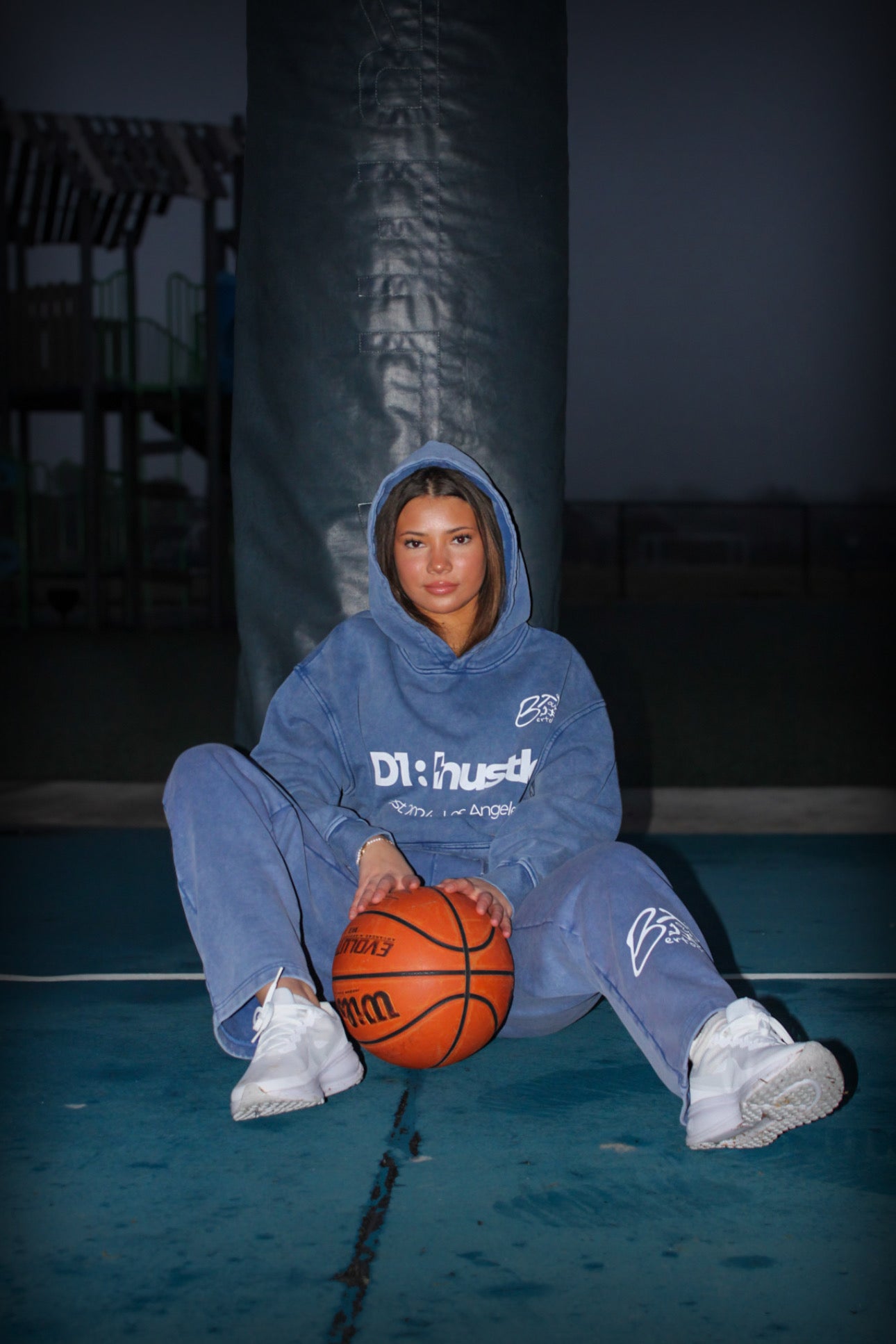 Z Collabs - BT x D1:hustle - Snow Washed Loose Cotton Hoodie - 3 colors available