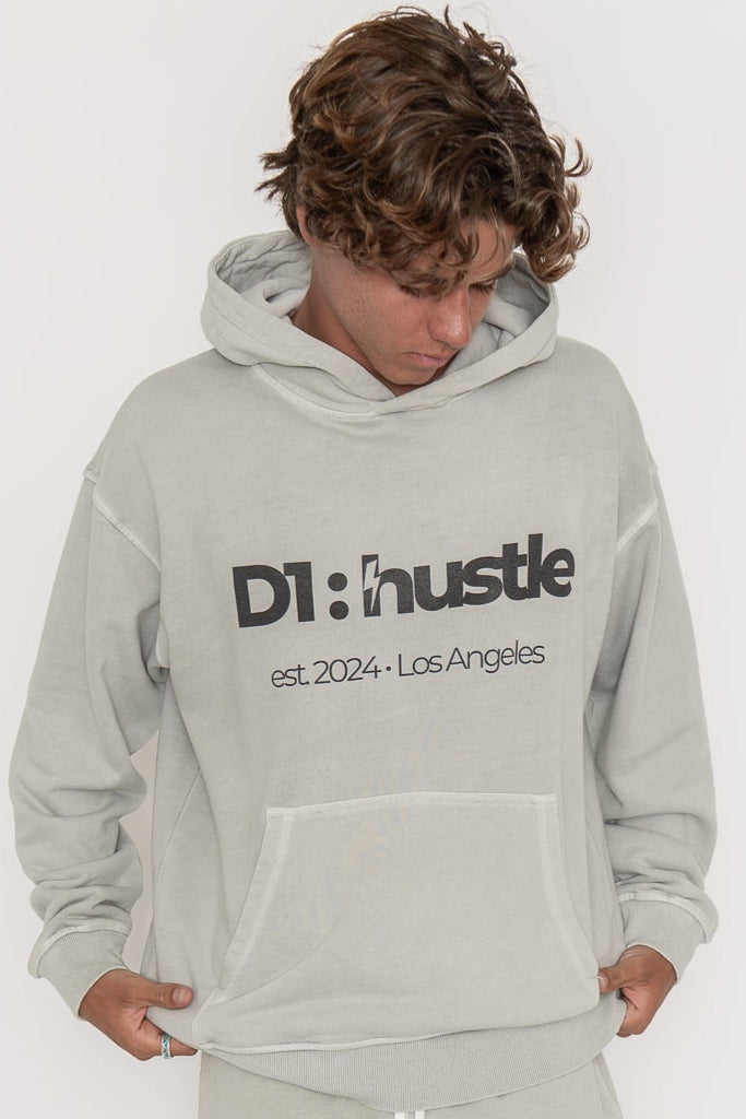 Eco-friendly Enzyme Washed Ash Grey Hoodie