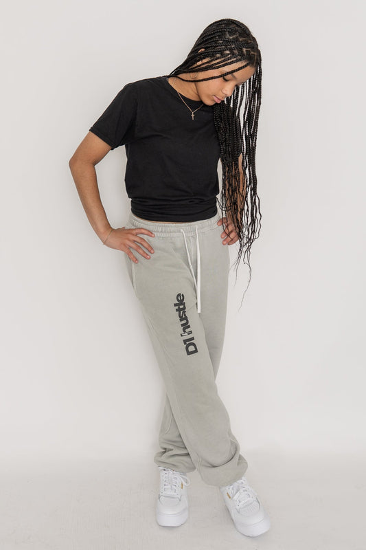 Eco-friendly Enzyme Washed Ash Grey Sweatpants