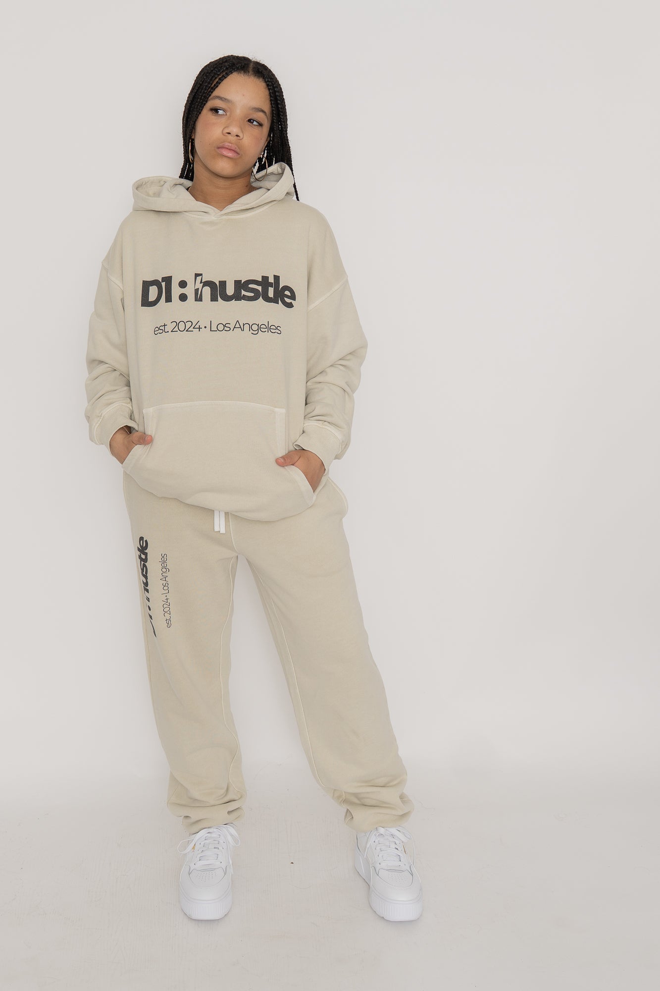 Eco-friendly Enzyme Washed Apricot Butter Hoodie – D1: hustle