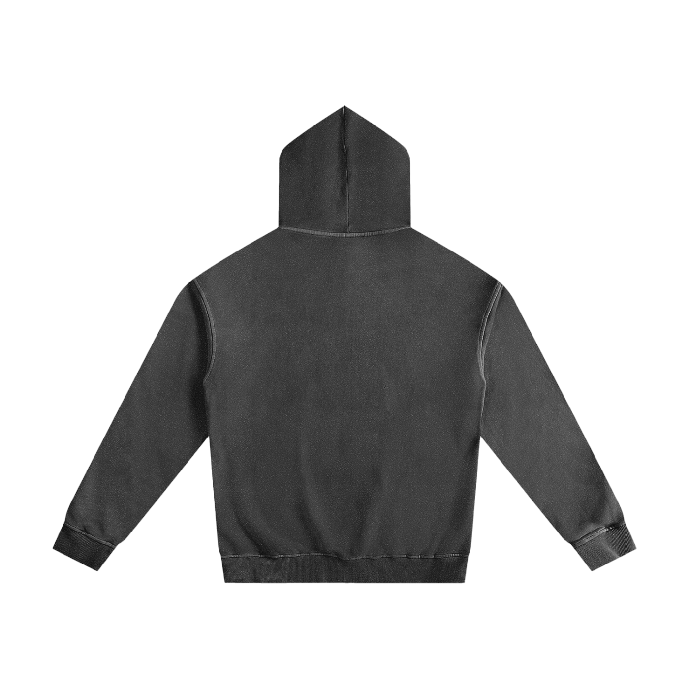 Eco-friendly Enzyme Washed Black Hoodie